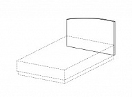 Спинка для 1,5-спал. кровати, фигур.